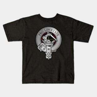 Clan Wallace Crest & Tartan Kids T-Shirt